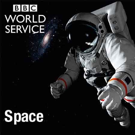 Illustration du podcast "Space" avec la représentation d'un cosmonaute dans l'espace