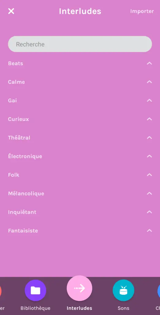 Enregistrer son podcast avec Anchor (interludes catégories)